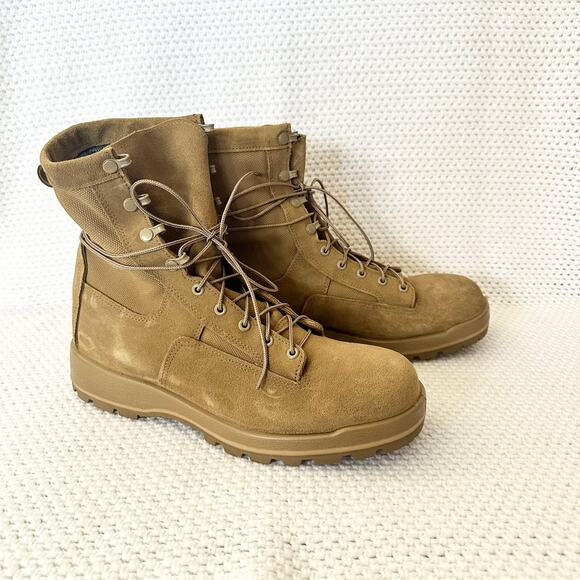 Altama Men Tan Suede Titan Temperate Weather Military Combat Boots 11 R NWOB - Picture 1 of 13